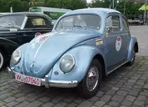 =VW Käfer, Bj. 1955, 1200 ccm, 30 PS, steht in Fulda anl. der SACHS-FRANKEN-CLASSIC im Juni 2019