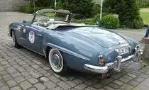 =MB 190 SL, Bj. 1956, 1897 ccm, 105 PS, rastet in Fulda anl. der SACHS-FRANKEN-CLASSIC im Juni 2019