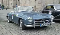 =MB 190 SL, Bj. 1956, 1897 ccm, 105 PS, rastet in Fulda anl. der SACHS-FRANKEN-CLASSIC im Juni 2019