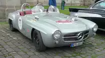 =MB 190 SLR, Bj. 1956, 2564 ccm, 160 PS, rastet in Fulda anl. der SACHS-FRANKEN-CLASSIC im Juni 2019