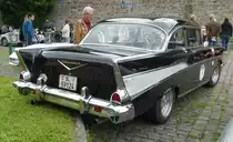 =Chevrolet Bel-Air, Bj. 1957, 4637 ccm, 240 PS, steht in Fulda anl. der SACHS-FRANKEN-CLASSIC im Juni 2019