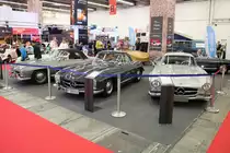 Drei Mercedes Benz 300 SL am 22.09.19 auf der IAA in Frankfurt am Main 