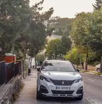 Peugeot 3008, fotografiert in Pécs (HU), Sommer, 2019.
