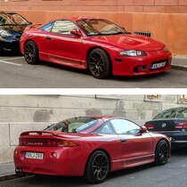 Mitsubishi Eclipse, fotografiert in August, 2019 (Pécs-HU).