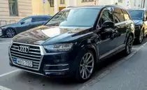 Audi Q7, fotografiert in August, 2019 (Pécs-HU).