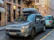 Mitsubishi Outlander, fotografiert in August, 2019 (Pécs-HU).