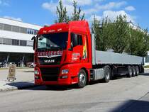 MAN TGX 18.460 wird wohl  30 fahren Geld sparen  beherzigen, denn in 50mtr. ist eine fixe Radarstation aufgebaut; 190913