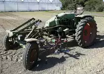Fendt F231 GT, Geräteträger der Firma aus dem Allgäu, wurde gebaut von 1967-93, luftgekühlter-Dreizylinder-Viertakt-Reihen-Dieselmotor von MWM mit 32-35PS, Sept.2019