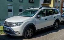 Dacia Logan MCW Stepway, aufgenommen in August, 2019. Standort: Pécs, HU.