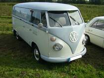 VW T1 Kastenwagen, der Modelljahre 1963 bis 1967. Oldtimertreffen des Oldtimerclubs Schermbeck am 22.09.2019 in Lühlerheim. 
