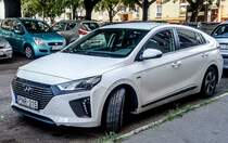 Hyundai Ioniq, fotografiert in August, 2019 (Pécs - Ungarn).