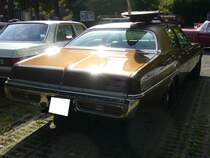 Heckansicht eines 1973´er Dodge Coronet Sedan. Oldtimertreffen des Oldtimerclubs Schermbeck am 22.09.2019 in Lühlerheim.
