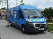 =Fiat Ducato des hessischen Rundfunks, gesehen im Juni 2019 beim Hessentag in Bad Hersfeld