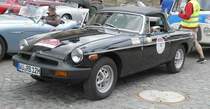 =British Leyland MGB, Bj. 1978, 1800 ccm, 98 PS, steht in Fulda anl. der SACHS-FRANKEN-CLASSIC im Juni 2019