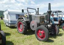 =Lanz 9506, gesehen bei der Traktorenaustellung der Fendt-Freunde Bad Bocklet im Juni 2019