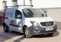 =MB Citan der Firma KERGER steht im September 2019 in Fulda