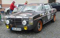 =MB 250 CE, Bj. 1972, 2470 ccm, 150 PS, steht in Fulda anl. der SACHS-FRANKEN-CLASSIC im Juni 2019