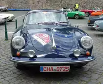 =Porsche 356 C, Bj. 1964, 1600 ccm, 95 PS, steht in Fulda anl. der SACHS-FRANKEN-CLASSIC im Juni 2019