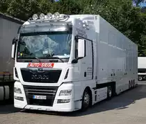 =MAN TGX-Sattelzug von AUTO-SIEGL rastet im August 2019 an der A 7