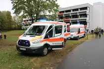 DRK OV Rodenbach Ford Transit KTW am 20.10.19 bei einer Alarmübung 