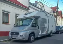 Roller Team T-Line Wohnmobile auf Fiat Ducato basis. Foto: Sommer, 2019, Pécs (Ungarn).
