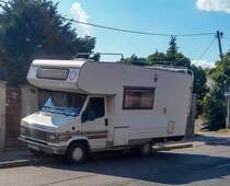 Fiat Ducato Wohnmobile. Foto: Sommer, 2019, Pécs (Ungarn).