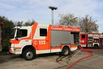 Feuerwehr Frankfurt am Main Mercedes Benz Atego LF20 am 26.10.19 bei der Herbstabschlussübung der Jugendfeuerwehr Frankfurt am Main 