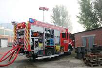 Feuerwehr Frankfurt am Main Mercedes Benz Atego LF10 am 26.10.19 bei der Herbstabschlussübung der Jugendfeuerwehr Frankfurt am Main 