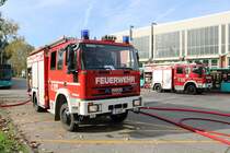 Feuerwehr Frankfurt am Main IVECO Magirus LF10 am 26.10.19 bei der Herbstabschlussübung der Jugendfeuerwehr Frankfurt am Main 