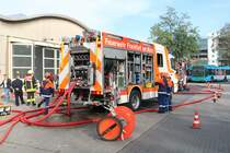 Feuerwehr Frankfurt am Main Mercedes Benz Atego LF20 am 26.10.19 bei der Herbstabschlussübung der Jugendfeuerwehr Frankfurt am Main 