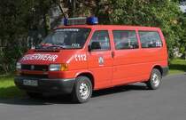 =VW T4 als MTW der Feuerwehr FLADUNGEN, gesehen beim Fladunger Sommernachtsfest im Juni 2019