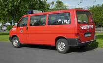 =VW T4 als MTW der Feuerwehr FLADUNGEN, gesehen beim Fladunger Sommernachtsfest im Juni 2019