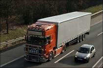 SCANIA TOPLINE R580 \8/ war einer der  Showfahrzeuge  und ist nun f�r die Dortmunder Spedition KILLUS TRANSPORTE unterwegs. 