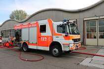 Feuerwehr Frankfurt am Main Mercedes Benz Atego LF20 am 26.10.19 bei der Herbstabschlussübung der Jugendfeuerwehr Frankfurt am Main 