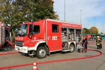 Feuerwehr Frankfurt am Main Mercedes Benz Atego LF10 am 26.10.19 bei der Herbstabschlussübung der Jugendfeuerwehr Frankfurt am Main 