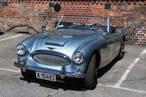 schicker Oldie Austin Healey mit unbekanntem Kennzeichen (Oslo/Norwegen, 01.06.2018)
