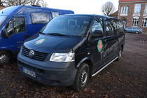 VW T5 als Werbeträger für den örtlichen Sportverein TV Mesum (Rheine/Deutschland, 11.12.2018)