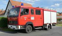 =MB 814 als LF der Feuerwehr Hausen/Rhön, gesehen beim Fladunger Sommernachtsfest im Juni 2019