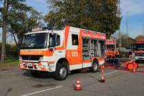 Feuerwehr Frankfurt am Main Mercedes Benz Atego LF20 am 26.10.19 bei der Herbstabschlussübung der Jugendfeuerwehr Frankfurt am Main 
