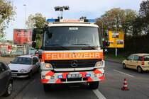 Feuerwehr Frankfurt am Main Mercedes Benz Atego LF20 am 26.10.19 bei der Herbstabschlussübung der Jugendfeuerwehr Frankfurt am Main 