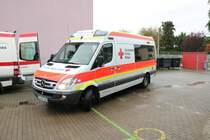 DRK OV Mainspitze Mercedes Benz Sprinter KTW am 27.10.19 bei einer Jugendfeuerwehr Übung 