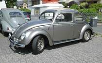 =VW Käfer steht auf dem Ausstellungsgelände in Bad Camberg anl. LOTTERMANN-Bullitreffen im Juni 2019