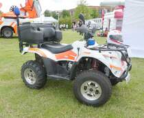 =M=Quad der JOHANNITER steht auf der Präsentationsfläche der Rettungs- und Hilfsdienste, gesehen im Juni 2019 beim Hessentag in Bad Hersfeld
