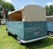 =VW T1 Plane/Pritsche steht auf dem Ausstellungsgelände in Bad Camberg anl. LOTTERMANN-Bullitreffen im Juni 2019
