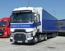 =Renault-Sattelzug von Transport-CHWITKOWSCY rastet im August 2019 an der A 3