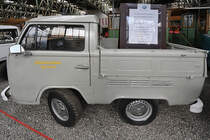 Ein extrem gekürzter VW T2 Pritschenwagen Anfang September 2019 im Historama Ferlach.