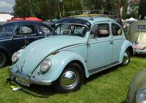 =VW Käfer steht auf dem Ausstellungsgelände in Bad Camberg anl. LOTTERMANN-Bullitreffen im Juni 2019