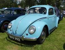 =VW Käfer steht auf dem Ausstellungsgelände in Bad Camberg anl. LOTTERMANN-Bullitreffen im Juni 2019