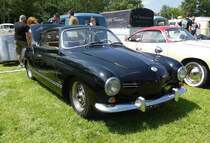 =Karmann Ghia steht auf dem Ausstellungsgelände in Bad Camberg anl. LOTTERMANN-Bullitreffen im Juni 2019