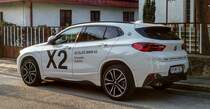 BMW X2, fotografiert in Pécs (HU), August, 2019.
